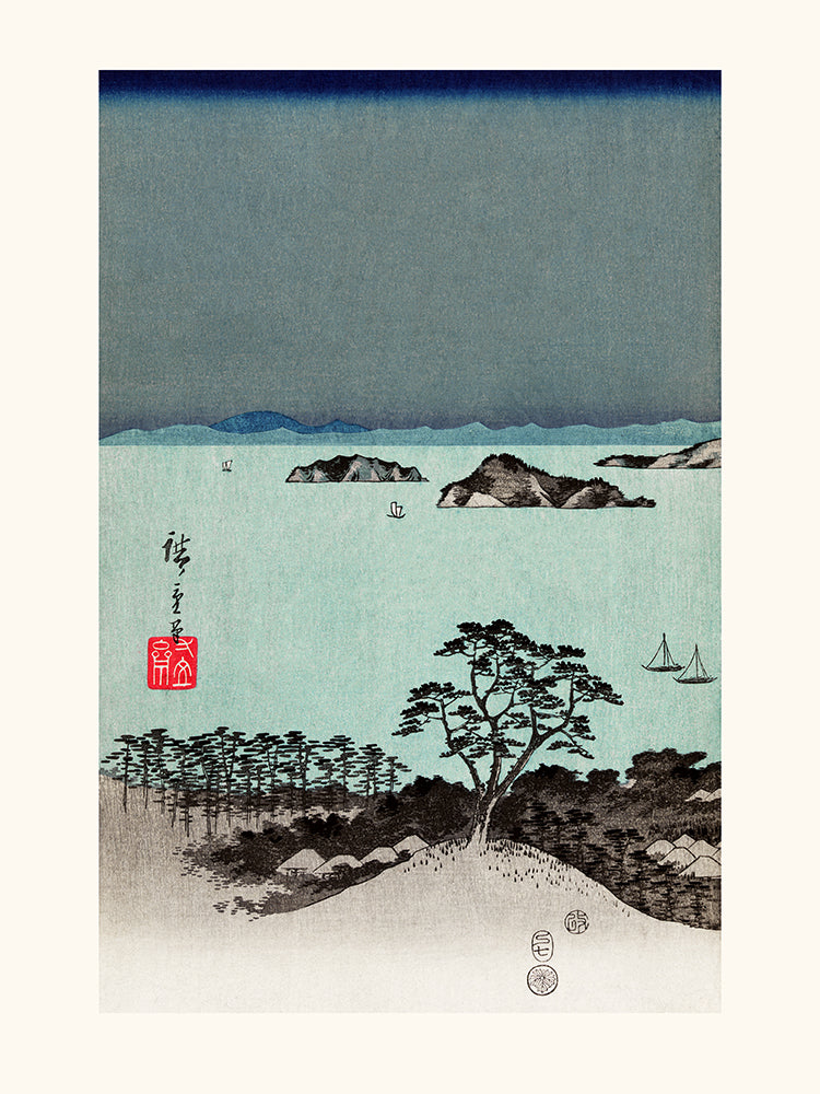 Estampe japonaise, Hiroshige Utagawa La plaine de Jumantsubo